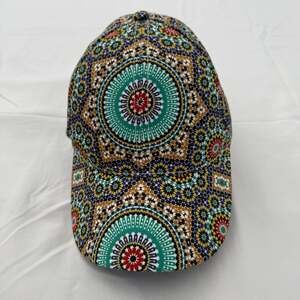 People Mosaic Mandala Print Polyester Baseball Cap